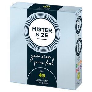 Mister Size tenké kondómy - 49mm (3ks)