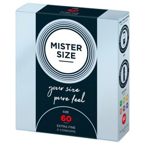 Mister Size extra tenké kondómy - 60 mm (3 ks)