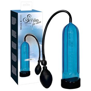 SMILE Cool - pumpa na penis (modrá)