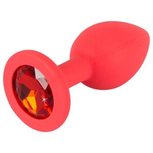Colorful JOY - silikónový análny kolík - malý (červený)