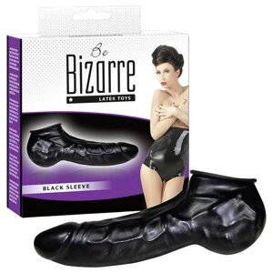 You2Toys - Latexový návlek na penis a semeníky (čierny) - Be Bizarre