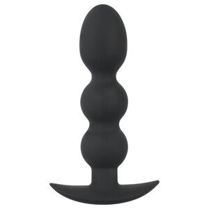 Black Velvet Heavy - 145g guľatý análny plug (čierny)