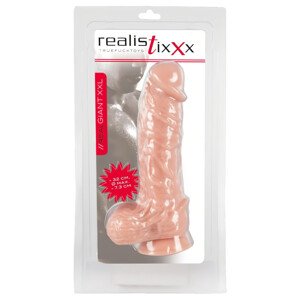realistixxx Giant XXL - realistický dildo (32 cm) - prírodný