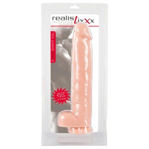 realistixxx Giant 3XL - realistický dildo (42cm) - prírodný