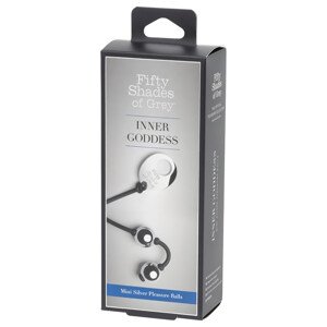 Päťdesiat odtieňov sivej Inner Goddess - mini ben-wa gulička (strieborná)