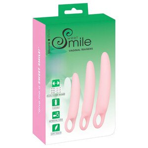 SMILE - Vagína trenažér - dildá sada - ružová (3 diely)