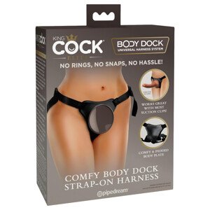 King Cock Elite Comfy Body Dock - pripínací spodok (hnedý)