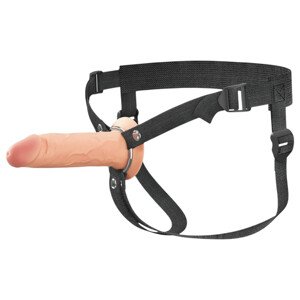 X-TENSION Elite - dutý pripínací dildo (prírodné)