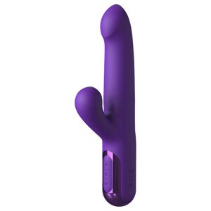 Fantasy For Her - 2v1 prirážajúci vibrátor a stimulátor klitorisu (fialový)
