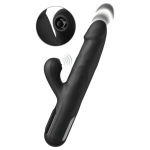 Fetish - 3-motorový pulzujúci vibrátor (čierny)
