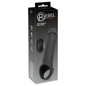 Rebel - nabíjateľný vibrátor s rádiovým ovládaním (čierny)
