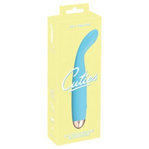 Cuties Mini - nabíjací, vodotesný vibrátor na bod G (tyrkysový)