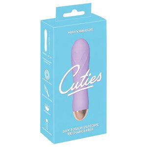Cuties Mini - akumulátorový, vodotesný, mriežkovaný vibrátor (fialový)