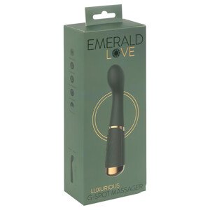 Emerald Love - nabíjací, vodeodolný G-bod vibrátor (zelený)