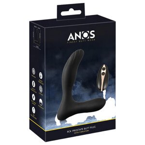 ANOS RC - nabíjateľný, rádiový prostatický vibrátor (čierny)