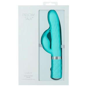 Pillow Talk Lively - akumulátorový, vibračný stimulátor (tyrkysový)