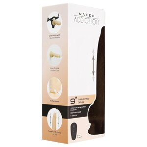 Naked Addiction Thrusting 9 - vibrujúci vibrátor - telový (23cm)