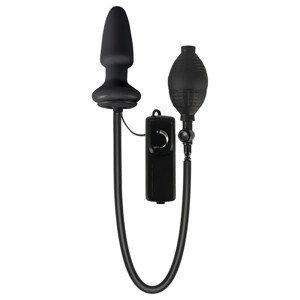 You2Toys - nafukovací análne vibračné dildo (čierne)