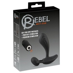 Rebel RC - 2v1 prostatický vibrátor (čierny)
