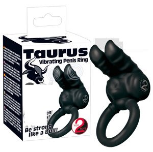 You2Toys Taurus - vibračný, 2-motorový krúžok na penis