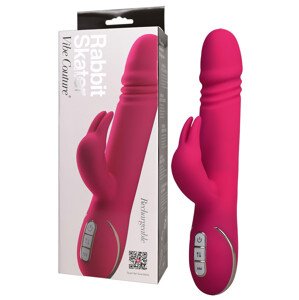 Vibe Couture Rabbit Skater - Hravý králičí vibrátor s posunom (ružový)