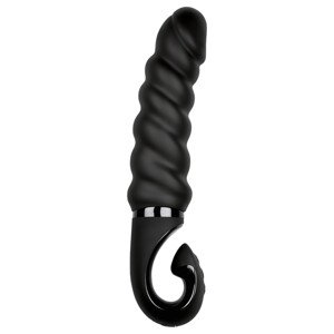 Gvibe G-jack 2 - nabíjací, vodotesný silikónový vibrátor (čierny)