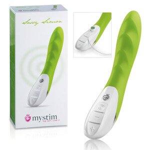 mystim Sassy Simon - 2-motorový vibrátor (zelený)