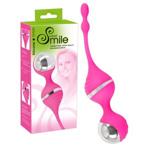 SMILE Love Ball - vibračná gejšská guľa (ružová)