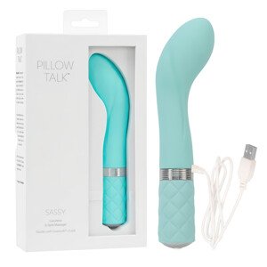 Pillow Talk Sassy - nabíjateľný G-bod vibrátor (tyrkysový)