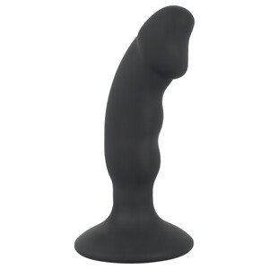 Black Velvet - nabíjací anál vibrátor s penisu (čierny)