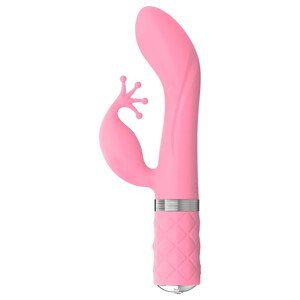 Pillow Talk Kinky - nabíjací, 2-motorový G-bod vibrátor (ružový)