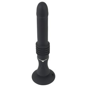 You2Toys Fucking Machine - prísavkový tlačný vibrátor (čierny)