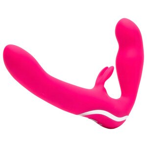 Happyrabbit Strapless - strap-on vibrátor (ružový)