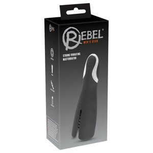 Rebel Strong - akumulátorový žaluď vibrátor (čierny)