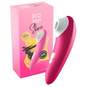 ROMP Shine - vodotesný stimulátor klitorisu s vlnami (ružový)