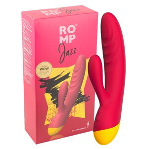 ROMP Jazz - vodeodolný vibrátor s krúžkom na klitoris G-bod (ružový)