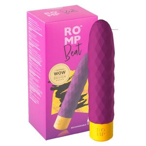 ROMP Beat - nabíjací, vodotesný vibrátor s tyčí (fialový)