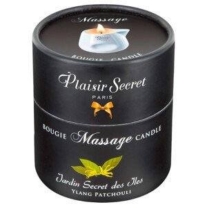 Plaisirs Secrets Ylang Patchouli - masážna sviečka (80ml)
