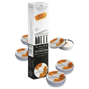 Petits Joujoux Athens - masážna sviečka - pižmový parfum (5x43ml)