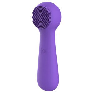 / FaceClean - akumulátorové, vodeodolné zariadenie na masáž tváre (fialové)