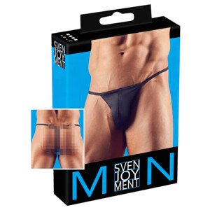 Pánske čierne mini tangá - L