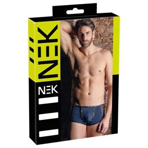 NEK - čierne šnurovacie sťahujúce boxerky (modré) - M