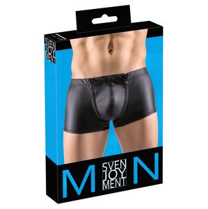 / Svenjoyment - matné boxerky so zipsom a kamienkami (čierne) - M