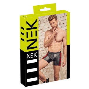 Boxerky s červenými vsadkami a zipsom (čierne)