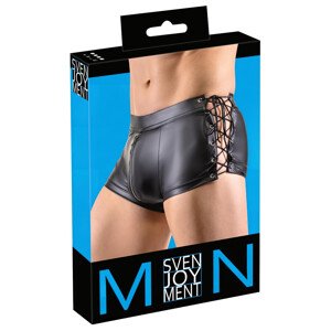 Svenjoyment - matné boxerky so šnurovačkou (čierne) - M