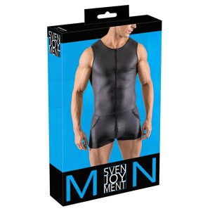 Svenjoyment - bezrukový, krátky pánsky overal (čierny) - L