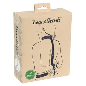 Vegan Fetish - čierna sada na zviazanie rúk za chrbtom