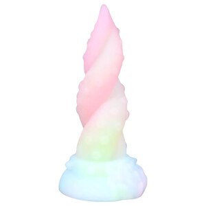 OgazR Kraken - zatočený chápadlový vibrátor - 18 cm (dúha)