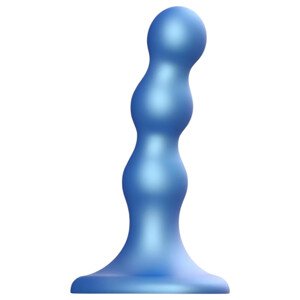 Strap-on-me Balls S - modrý dildo s prísavkou a guľkami