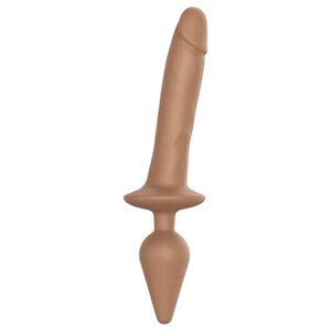 / Strap-on-me Swith Realistic L - 2v1 silikónové dildo (prírodné)